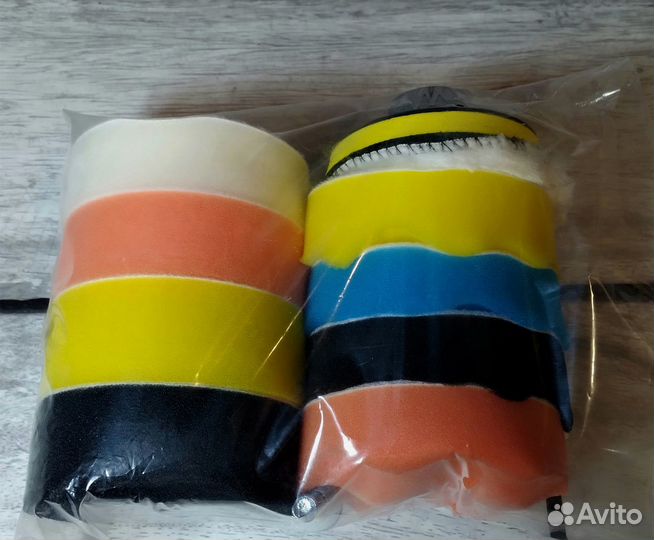 Круги полировальные, 80 мм, 8 предметов