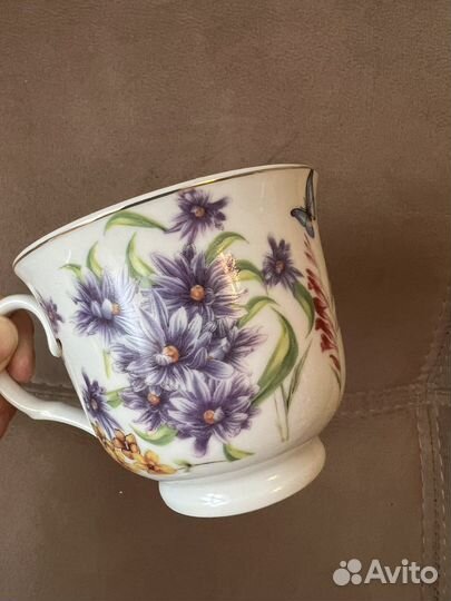 Чайная пара «Цветочная рапсодия» фарфор