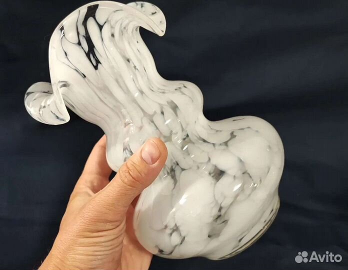 Ваза для цветов цветное стекло, СССР