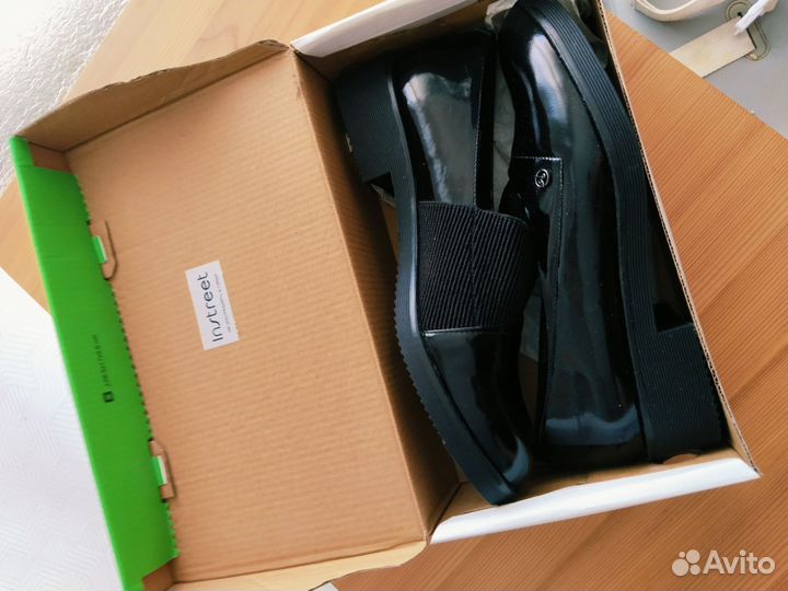 Кожаные лоферы 40