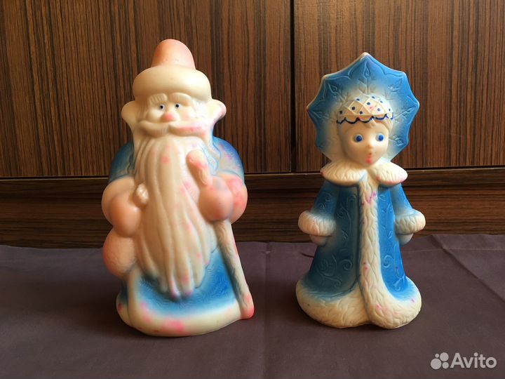 Резиновые Дед Мороз и снегурочка СССР