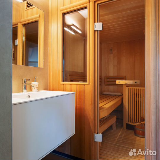 Обшивка ремонт сауны под ключ из бревна