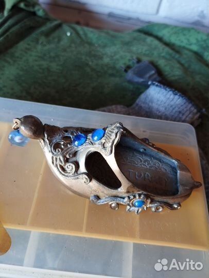 Латунная пепельница turkey