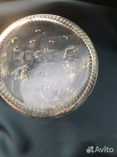 Ваза бутон икеа прозрачное стекло Emma Dafnas