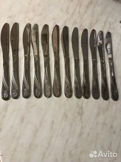 Ложки мельхиор,ложки и ножи нерж СССР