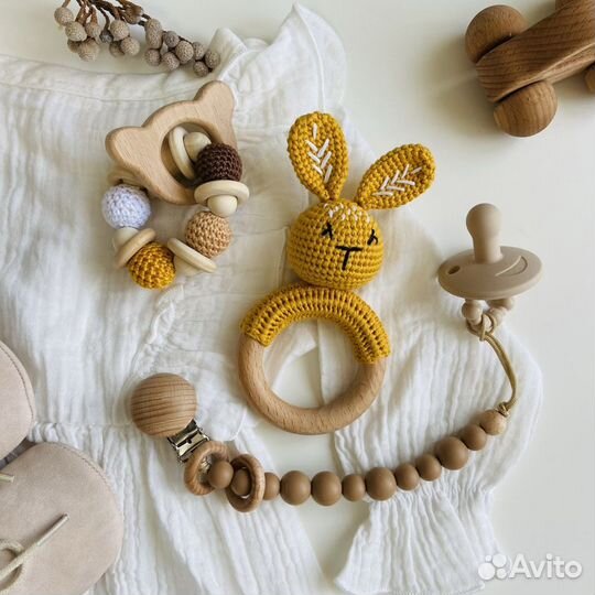 Деревянные грызунки новые