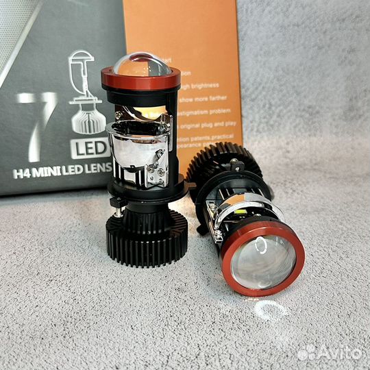 Новые Топ LED lens, лампы Лед линзы H4, Y7