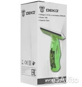 Стеклоочиститель Deko от аккумулятора