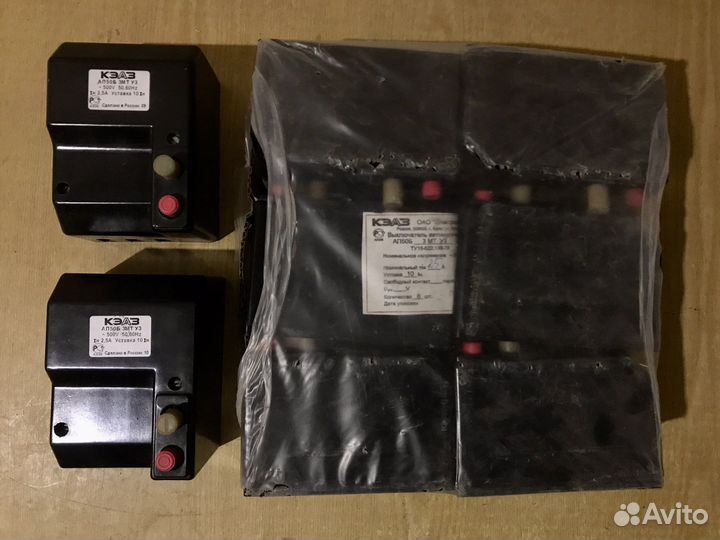 Автомат 3-полюсный кэаз ап-50Б-3мт уз 2.5 А