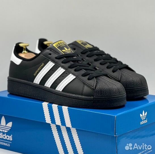 Мужские кроссовки Adidas Superstar Black