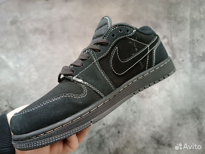 Кроссовки Nike Jordan travis scott black phantom