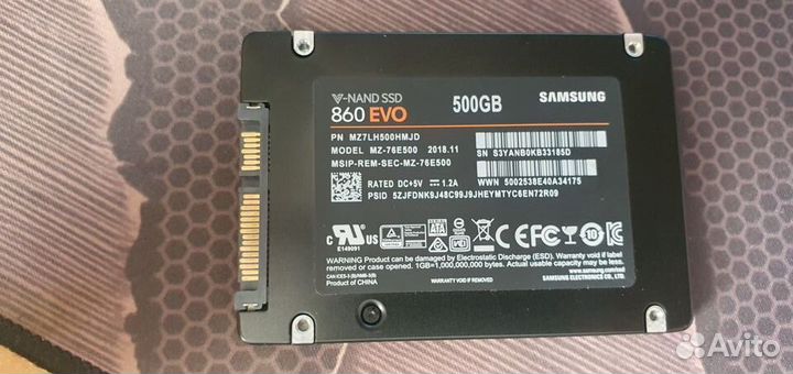 Ssd samsung 860 evo 500gb