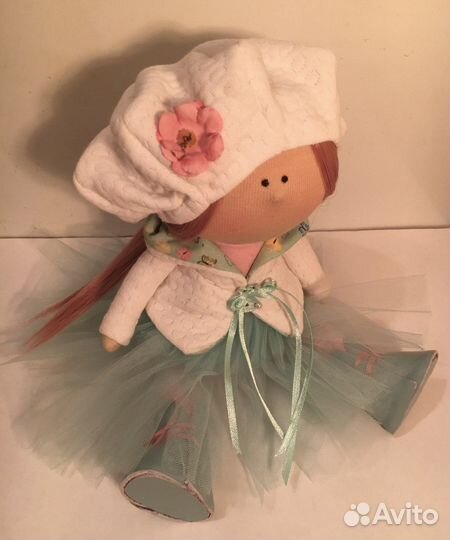 Интерьерная текстильная куколка ручной работы