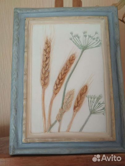 Панно, ботанический барельеф