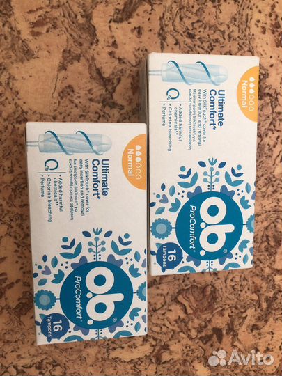 Тампоны ob Супер 8,16 и нормал pro comfort 16шт
