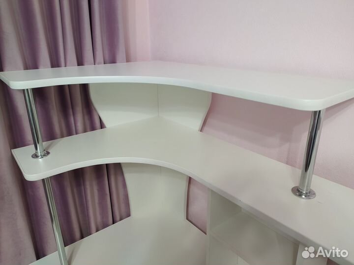 Письменный стол детский угловой бел 130*90*145