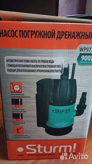 Дренажный насос Sturm WP9775BF