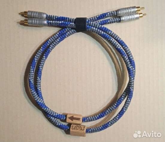 Межблочный RCA кабель моножила серебро