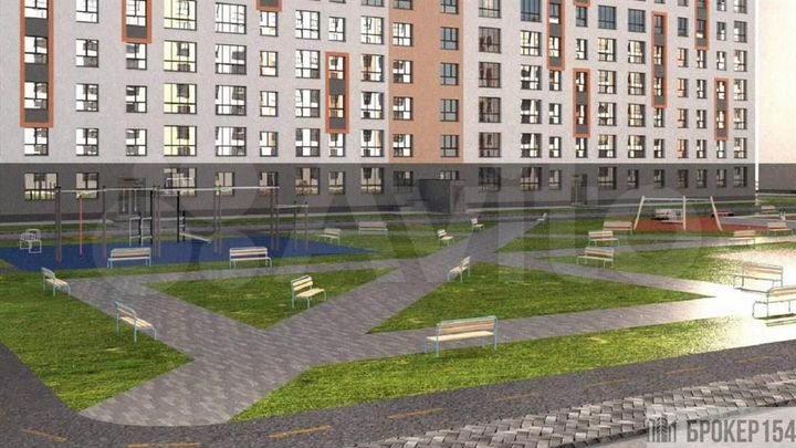 1-к. квартира, 45,5 м², 6/9 эт.