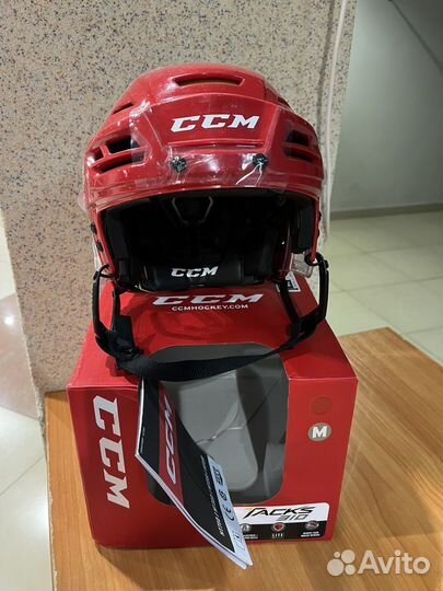 Шлем хоккейный CCM tacks 310 M красный