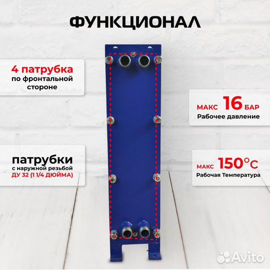 Теплообменник SN08-20 для гвс 105кВт 1640 л/час