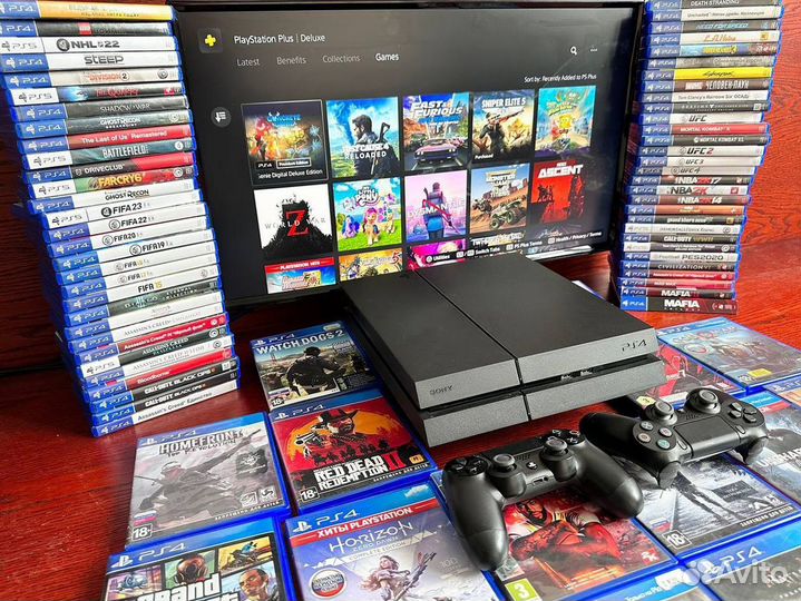 Sony PlayStation 4 + 130 игр