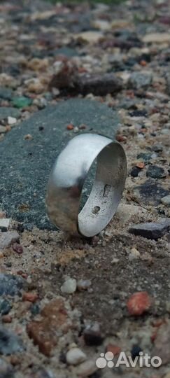 Серебряное кольцо 84 пробы и печатка