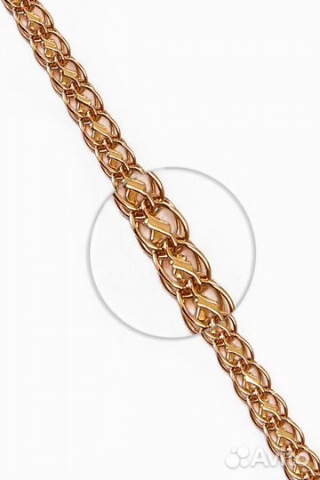 Золотой браслет Фирменный, полновесный, замок коробочка, длина 18 см, вес 3,77г*