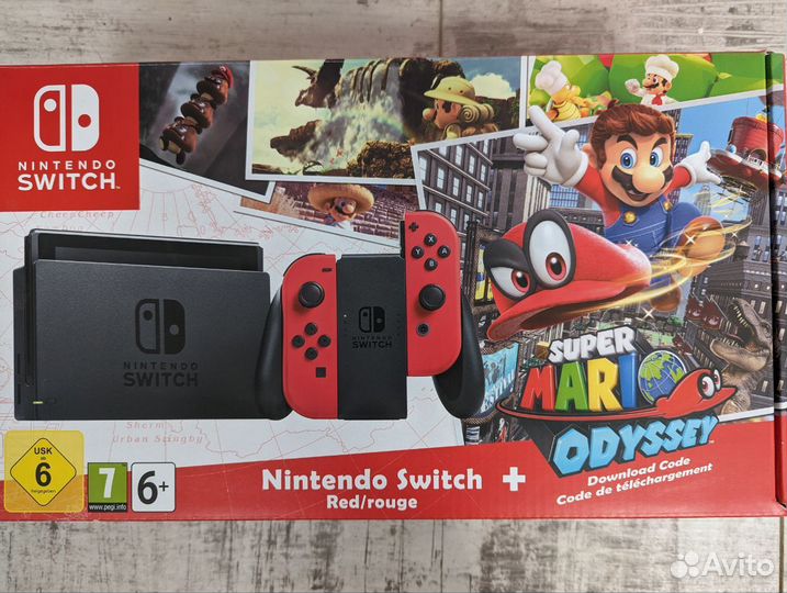 Nintendo Switch Red Super Mario Odyssey