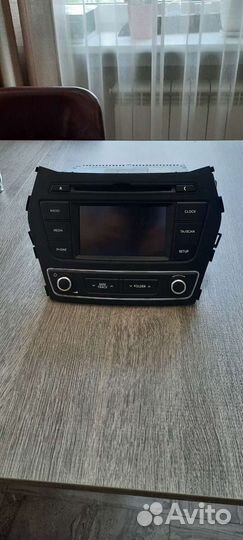 Штатная магнитола на hyundai Santa fe