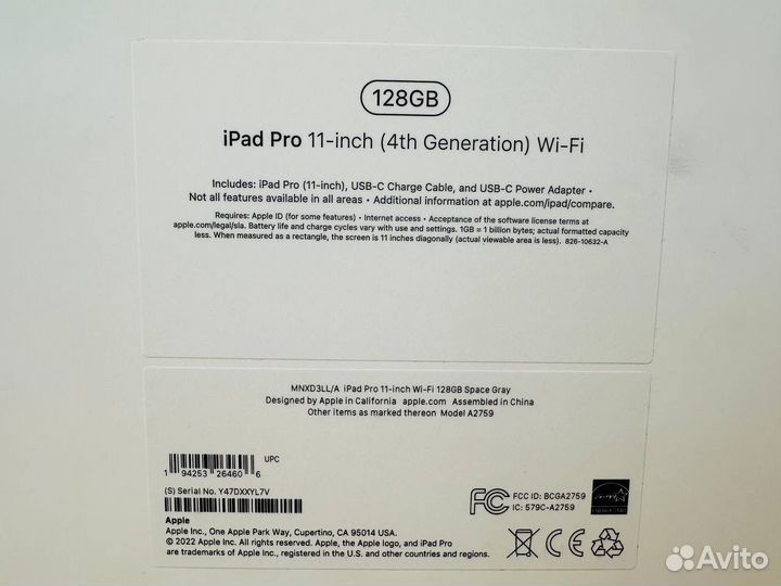 iPad Pro 11, 2022,128GB