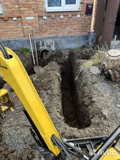 Услуги миниэкскаватора