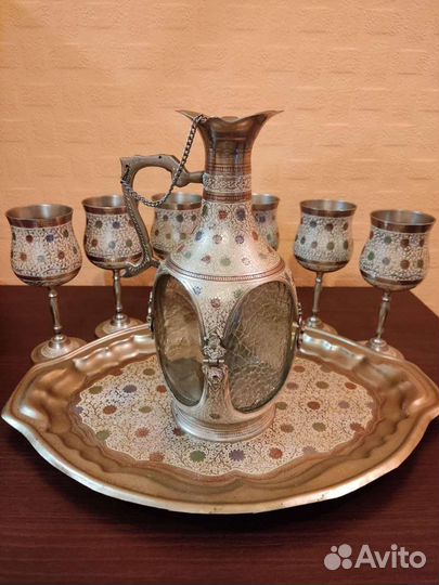 Набор для вина.Латунь