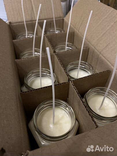 Свечи соевый и кокосовый воск