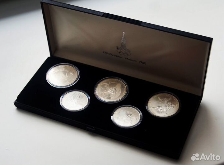 Набор серебряных монет «Олимпиада 80» из Германии