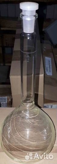 Колба 1000 мл с пробкой мерная Км 2-1000-2 бюретка