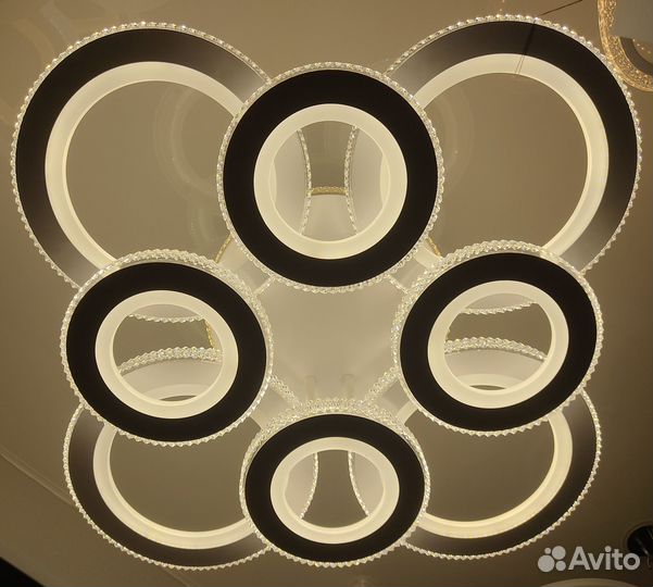 Светодиодная люстра 394W с пду 2 года гарантия