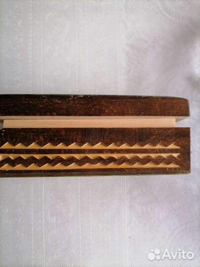 Шкатулка деревянная СССР, новая, резная