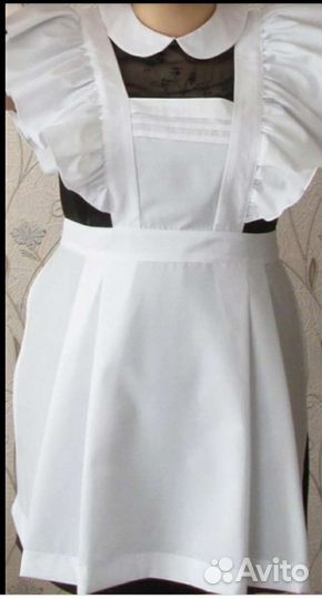 Белый школьный фартук 50/52