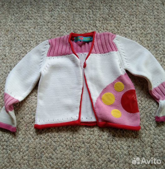 Семь кофт вязанных Европа девочка 6-10 лет