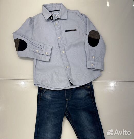 Комплект Mayoral 98 рубашка джинсы