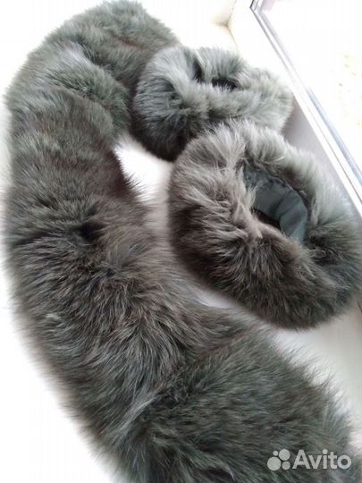 Меховой воротник песец