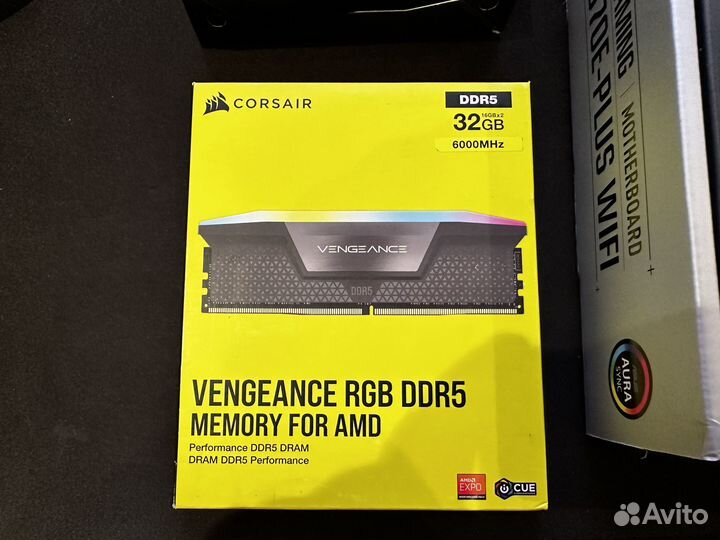 Память для AMD с RGB и Expo: 32G DDR5 Corsair 6000