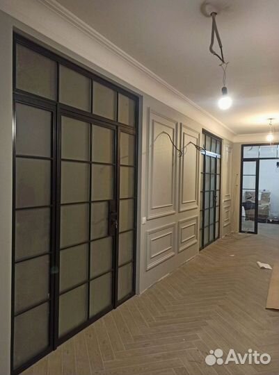 Стеклянные межкомнатные перегородки