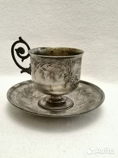 Чайная пара. Серебро 84 проба