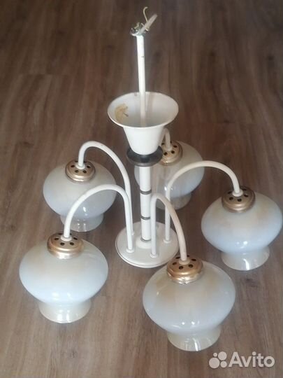 Люстра потолочная стекло