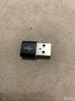 Переходник OTG с Type C на USB для iPhone чёрный