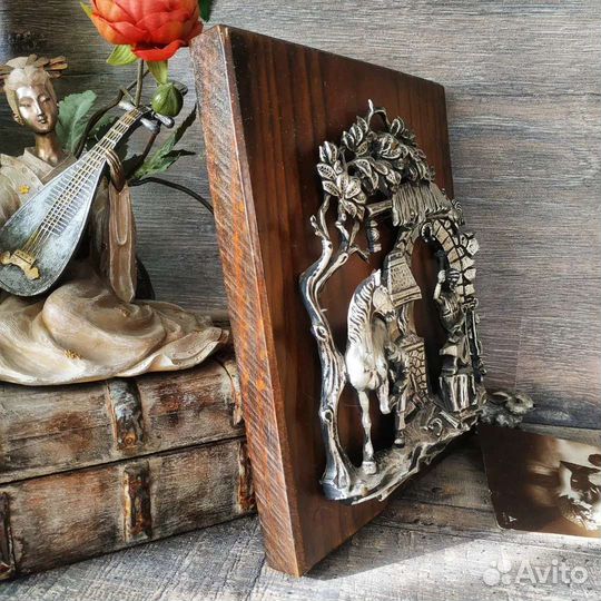 Антиквариат из Европы. Панно Кузница