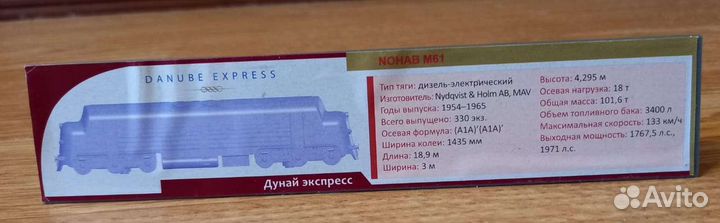 Модель поезда Дунайский экспресс