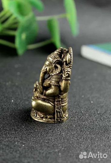 Ганеша фигурка из латуни